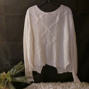American Threads Open Back Sweater sz lg